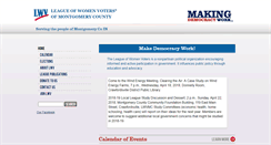 Desktop Screenshot of lwvmontco.org