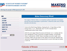 Tablet Screenshot of lwvmontco.org